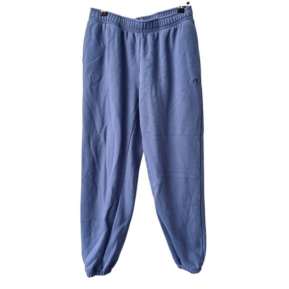 Champion Blue Fleece Sweatpants pockets XS Elastic Waistband 60% Cotton 40% Poly - Picture 1 of 9